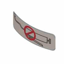 700994 DECAL-35 NO GREASE DECAL