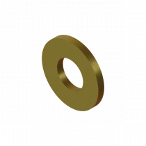 B-2428-17 WASHER 3/8 FLAT BRASS
